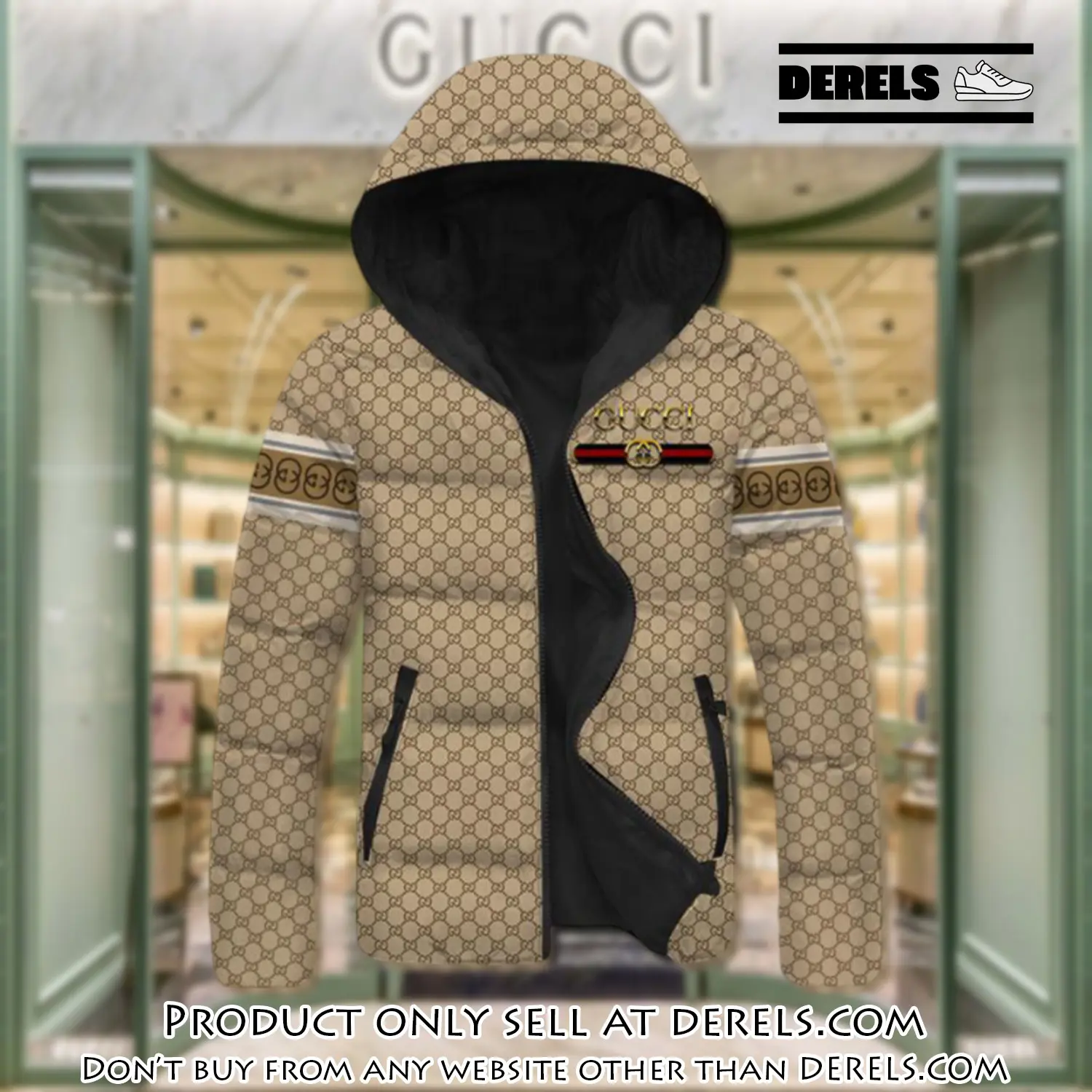 Gucci downfilled coat ultralight down jacket outdoor jacket warm outwear dfj1006 dr2814120